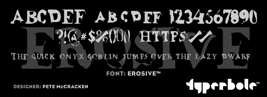 EROSIVE™ Font by Plazm™ - Plazm™ Font Collection