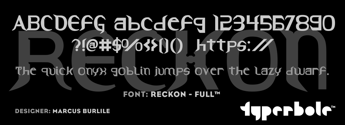 RECKON - FULL™ Font by Plazm™ - Plazm™ Font Collection