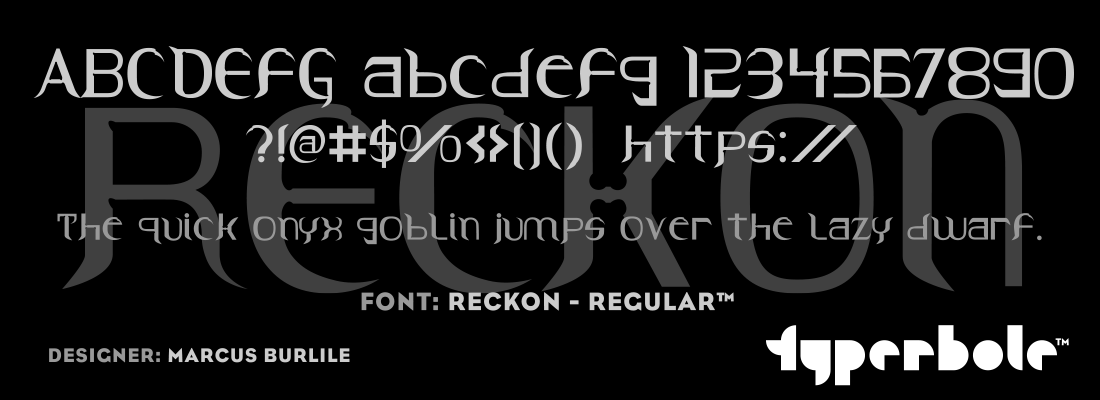 RECKON - REGULAR™ Font by Plazm™ - Plazm™ Font Collection