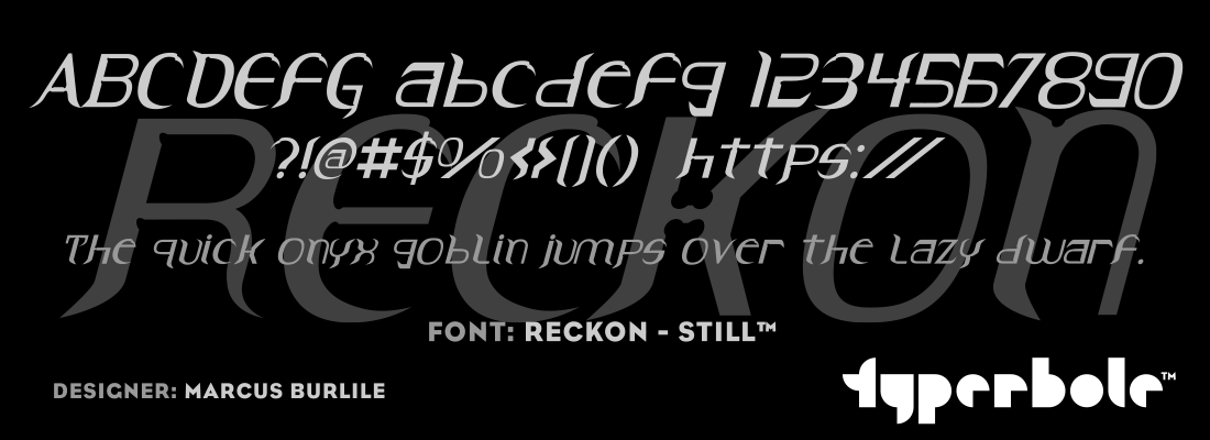 RECKON - STILL™ Font by Plazm™ - Plazm™ Font Collection