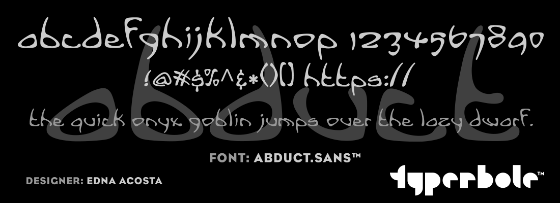 ABDUCT.SANS™ - Typerbole™ Master Collection | The Greatest Fonts on Earth™