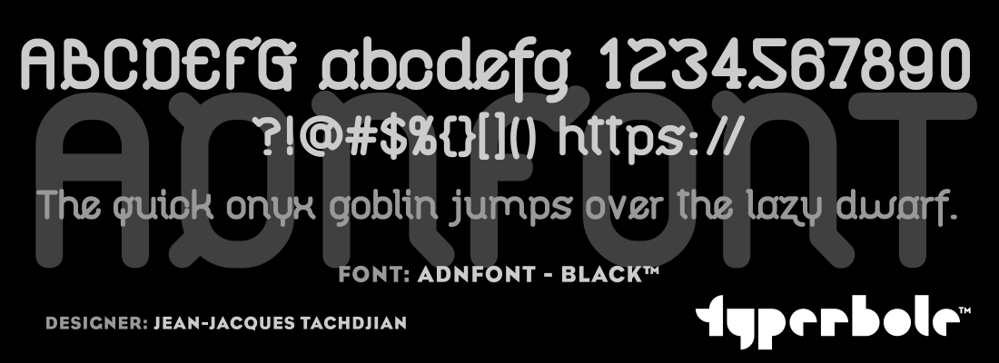 ADNFONT - BLACK™ - Typerbole™ Master Collection | The Greatest Fonts on Earth™