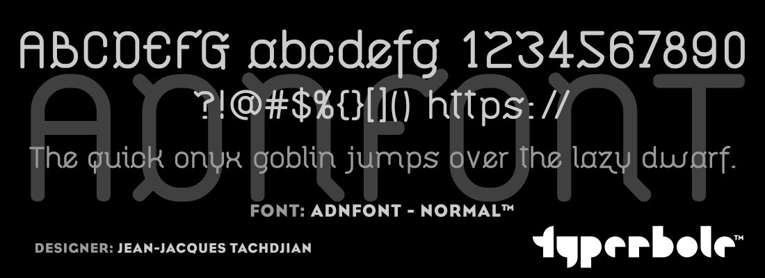 ADNFONT - NORMAL™ - Typerbole™ Master Collection | The Greatest Fonts on Earth™