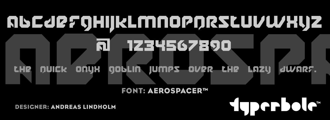 AEROSPACER™ - Typerbole™ Master Collection | The Greatest Fonts on Earth™