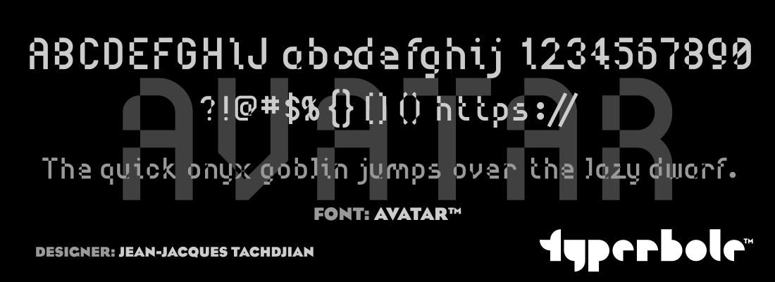 AVATAR™ - Typerbole™ Master Collection | The Greatest Fonts on Earth™