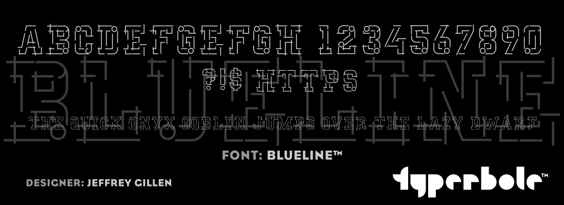 BLUELINE™ - Typerbole™ Master Collection | The Greatest Fonts on Earth™