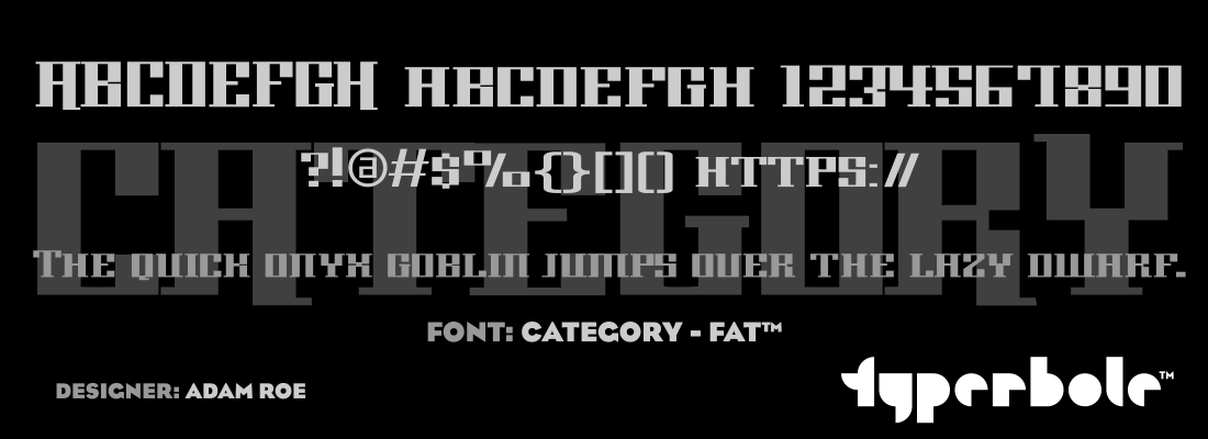 CATEGORY - FAT™ - Typerbole™ Master Collection | The Greatest Fonts on Earth™