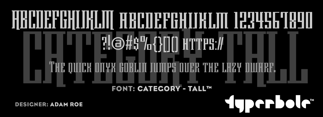 CATEGORY - TALL™ - Typerbole™ Master Collection | The Greatest Fonts on Earth™