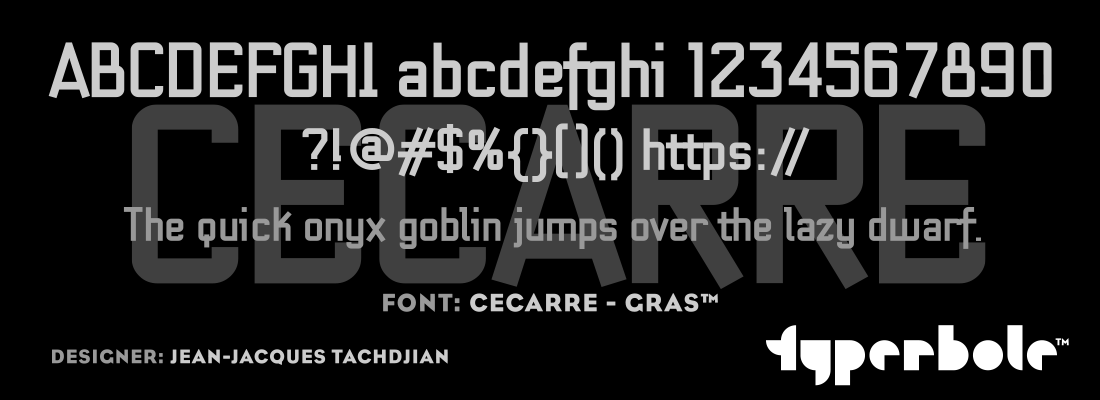 CECARRE - GRAS™ - Typerbole™ Master Collection | The Greatest Fonts on Earth™