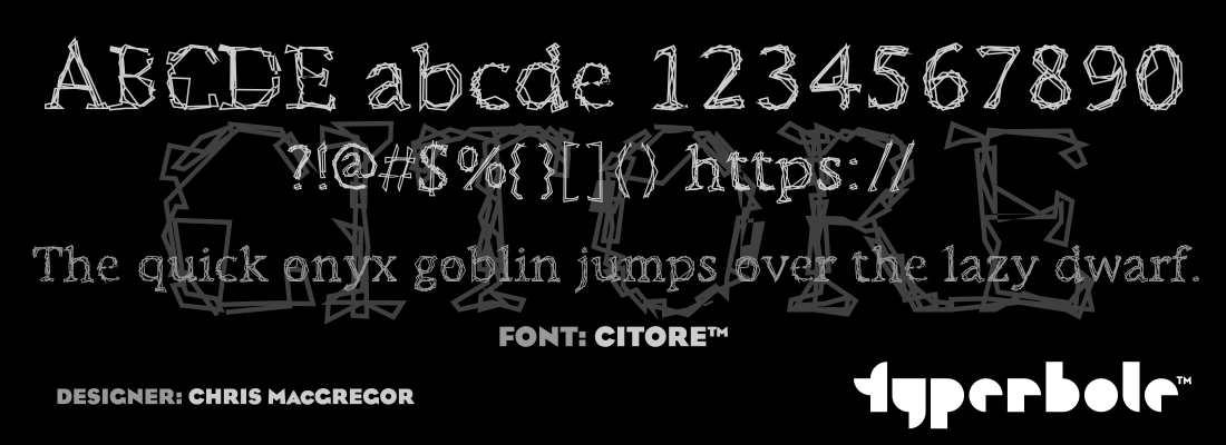 CITORE™ - Typerbole™ Master Collection | The Greatest Fonts on Earth™