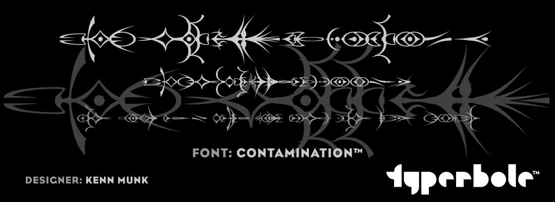 CONTAMINATION™ - Typerbole™ Master Collection | The Greatest Fonts on Earth™