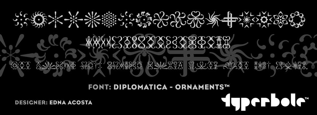 DIPLOMATICA - ORNAMENTS™ - Typerbole™ Master Collection | The Greatest Fonts on Earth™
