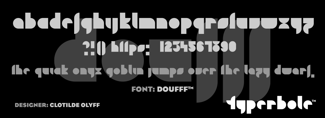 DOUFFF™ - Typerbole™ Master Collection | The Greatest Fonts on Earth™