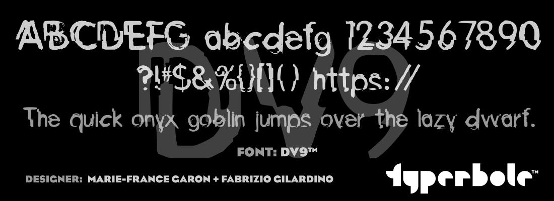 DV9™ - Typerbole™ Master Collection | The Greatest Fonts on Earth™