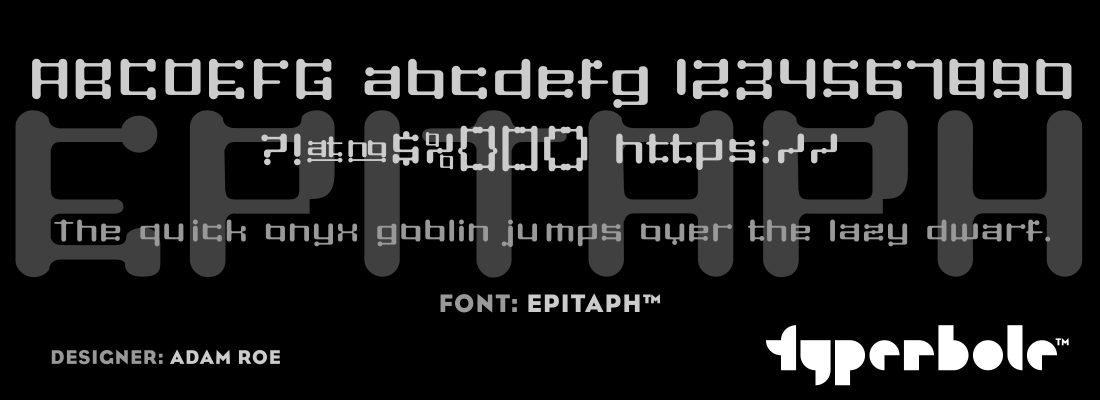 EPITAPH™ - Typerbole™ Master Collection | The Greatest Fonts on Earth™