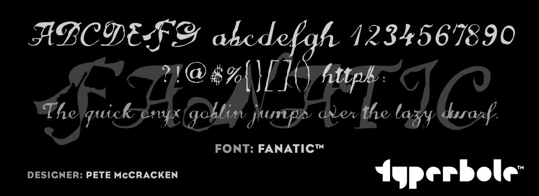 FANATIC™ - Typerbole™ Master Collection | The Greatest Fonts on Earth™