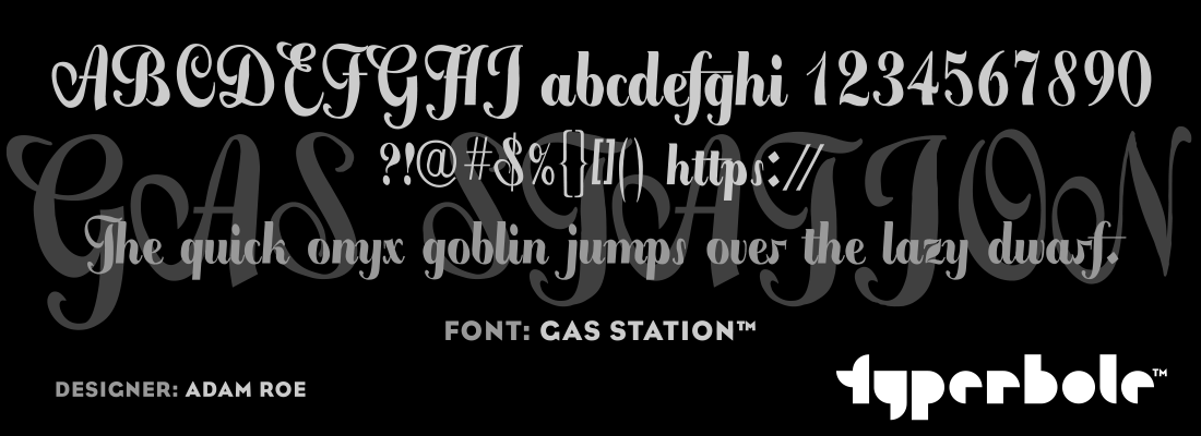GAS STATION™ - Typerbole™ Master Collection | The Greatest Fonts on Earth™