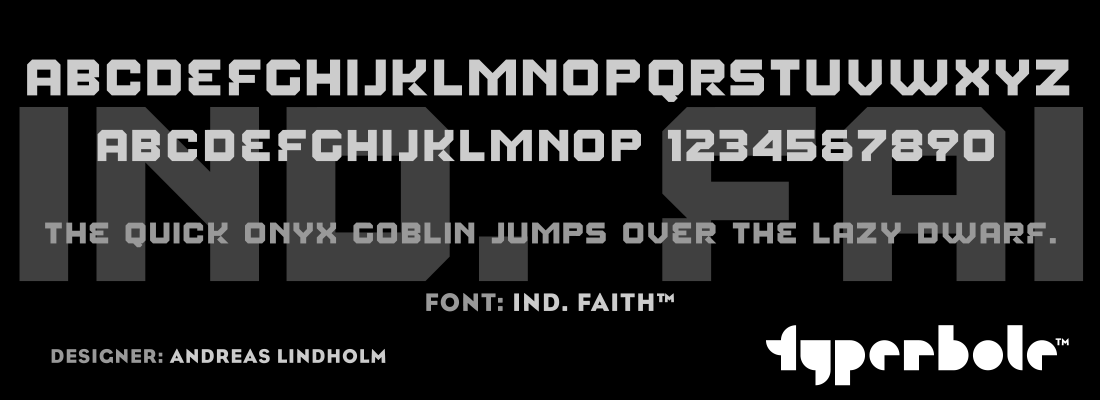 IND. FAITH™ - Typerbole™ Master Collection | The Greatest Fonts on Earth™