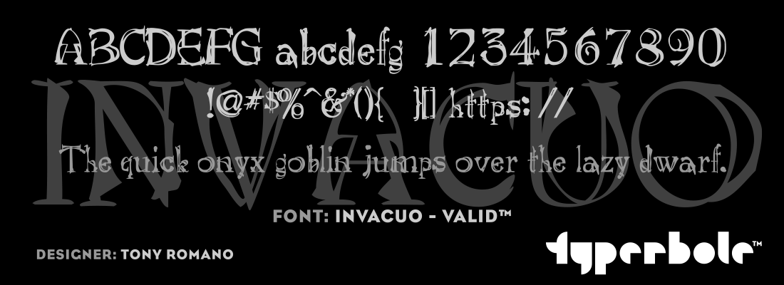 INVACUO - VALID™ - Typerbole™ Master Collection | The Greatest Fonts on Earth™