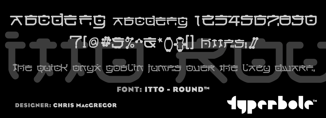 ITTO - ROUND™ - Typerbole™ Master Collection | The Greatest Fonts on Earth™