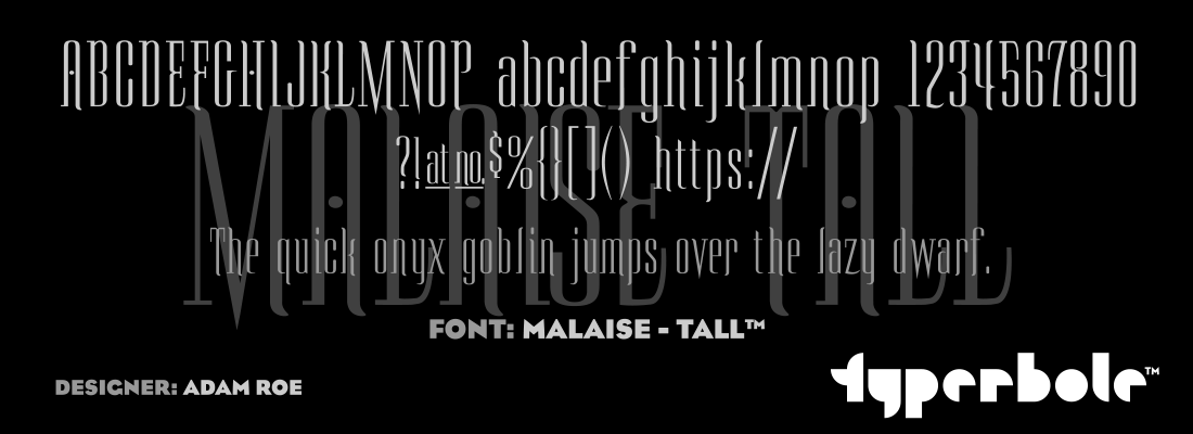 MAIAISE - TALL™ - Typerbole™ Master Collection | The Greatest Fonts on Earth™