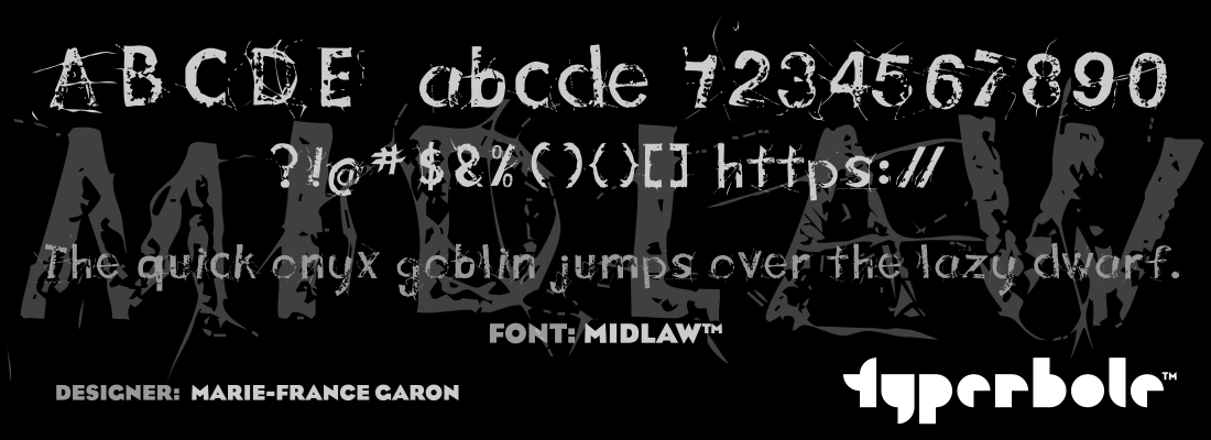 MIDLAW™ - Typerbole™ Master Collection | The Greatest Fonts on Earth™