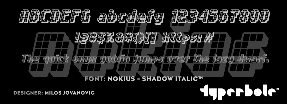 NOKIUS - REGULAR™ - Typerbole™ Master Collection | The Greatest Fonts on Earth™