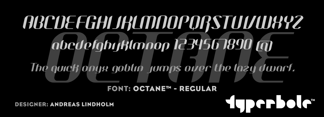 OCTANE - REGULAR™ - Typerbole™ Master Collection | The Greatest Fonts on Earth™