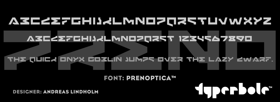 PRENOPTICA™ - Typerbole™ Master Collection | The Greatest Fonts on Earth™