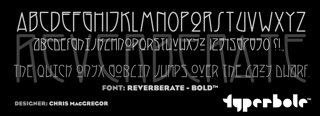 REVERBERATE - BOLD™ - Typerbole™ Master Collection | The Greatest Fonts on Earth™
