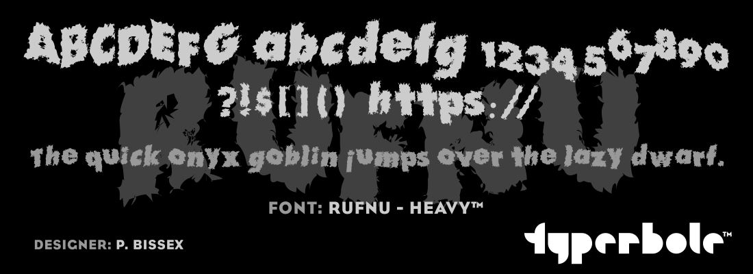 RUFNU - HEAVY™ - Typerbole™ Master Collection | The Greatest Fonts on Earth™