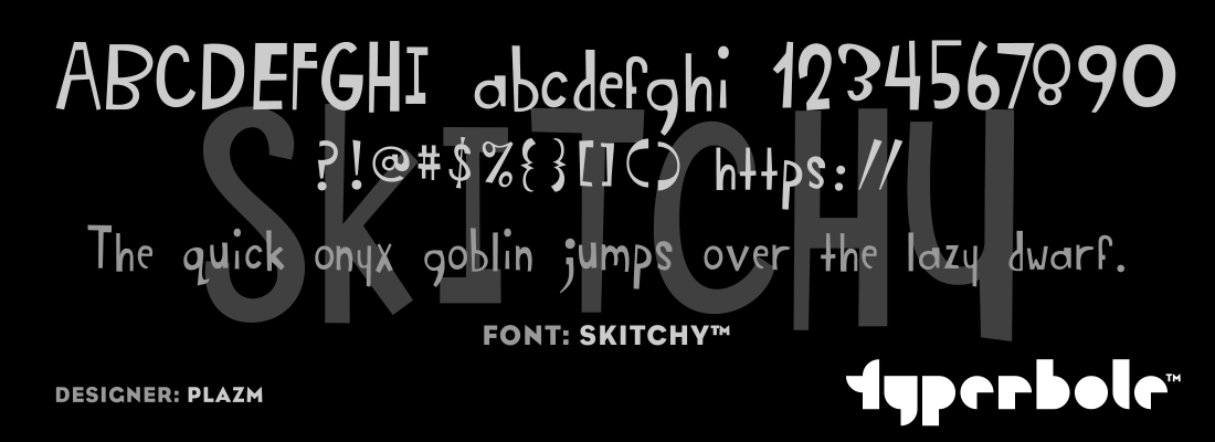 SKITCHY™ - Typerbole™ Master Collection | The Greatest Fonts on Earth™